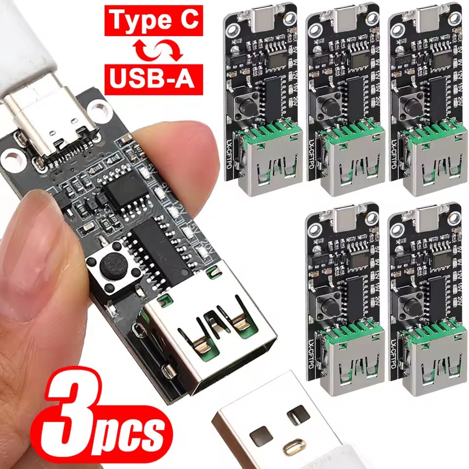 1-3PCS USB-C 5A PD Trigger Boa - огляд і ціна Modular Power Supply