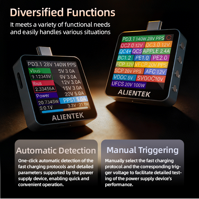 ALIENTEK C2 Type C USB Tester  - огляд і ціна Power Supply Tester