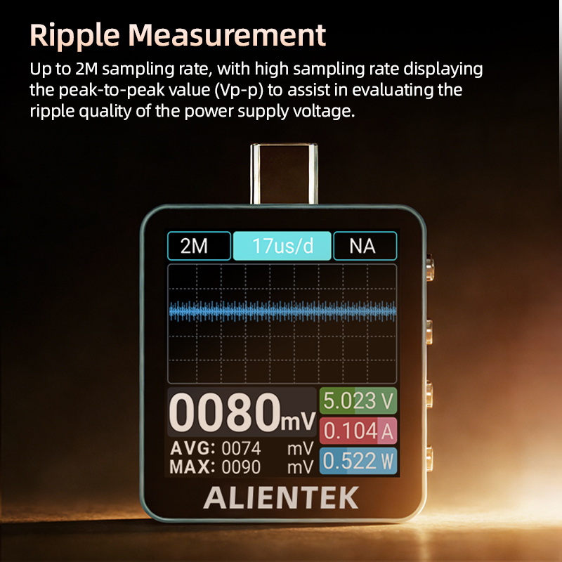 ALIENTEK C2 Type C USB Tester  - огляд і ціна Power Supply Tester