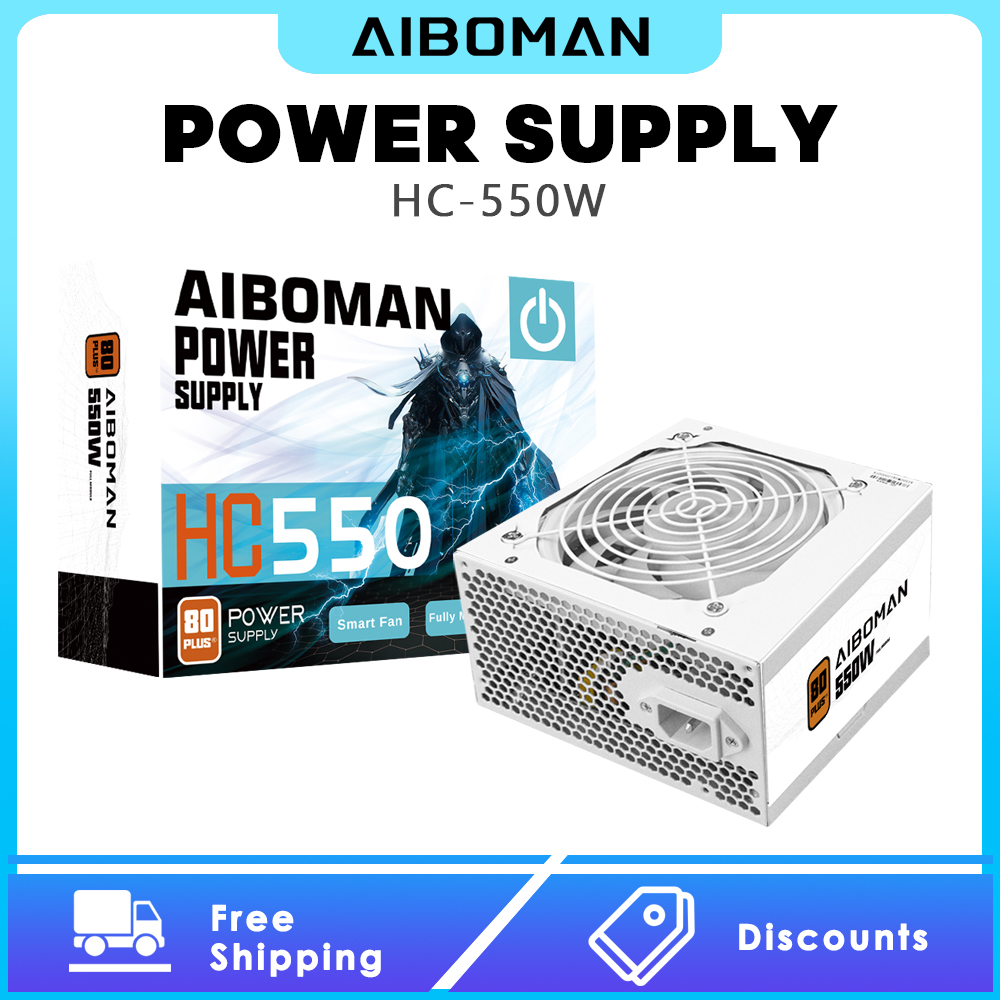 AIBOMAN Power Supply 550W 80PL - огляд і ціна Power Supply 650W